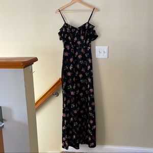 B Darlin black floral dress, size 1/2, XS